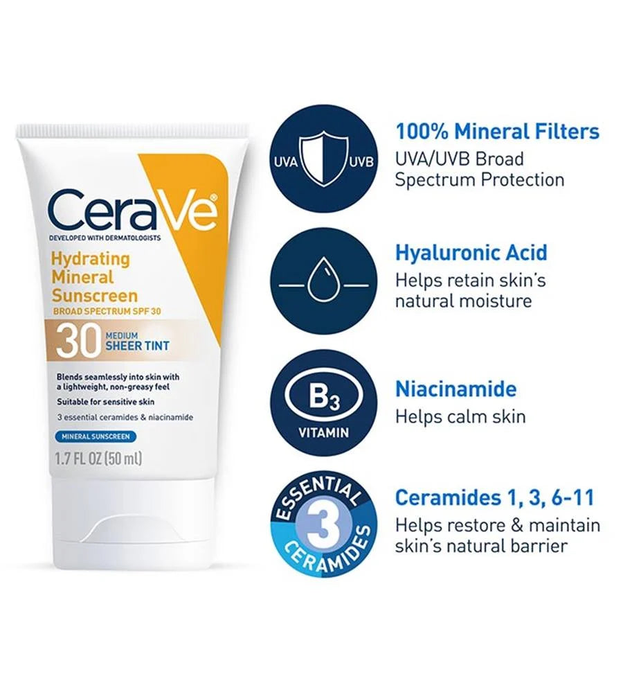 Hydrating Mineral Sunscreen SPF 30 Face Sheer Tint