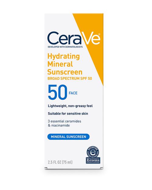 Hydrating Mineral Sunscreen SPF 50 Face Lotion | Size: 75ml