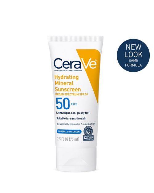 Hydrating Mineral Sunscreen SPF 50 Face Lotion | Size: 75ml